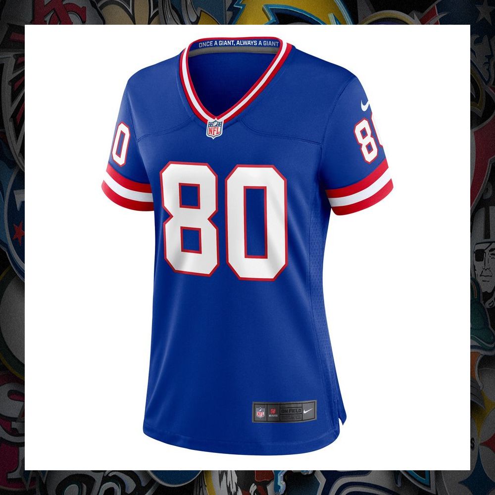 Jeremy Shockey New York Giants Classic Retired Royal Football Jersey 6 Jeremy Shockey New York Giants Classic Retired Royal Football Jersey word1