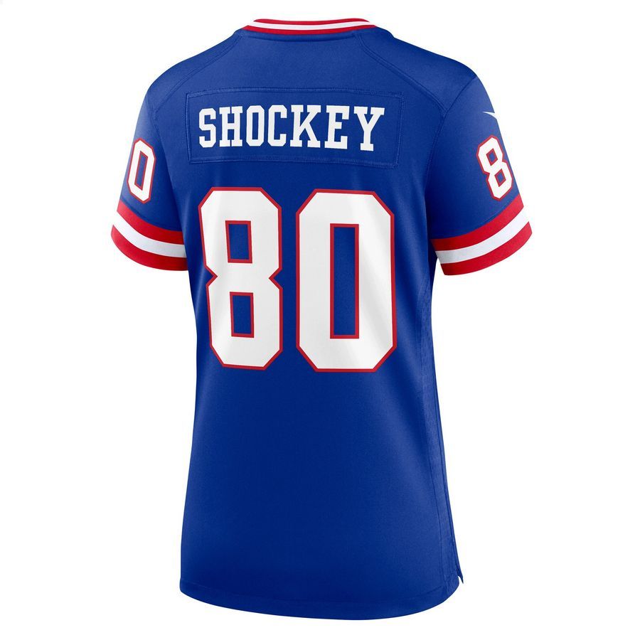 Jeremy Shockey New York Giants Classic Retired Royal Football Jersey 3 Jeremy Shockey New York Giants Classic Retired Royal Football Jersey word1