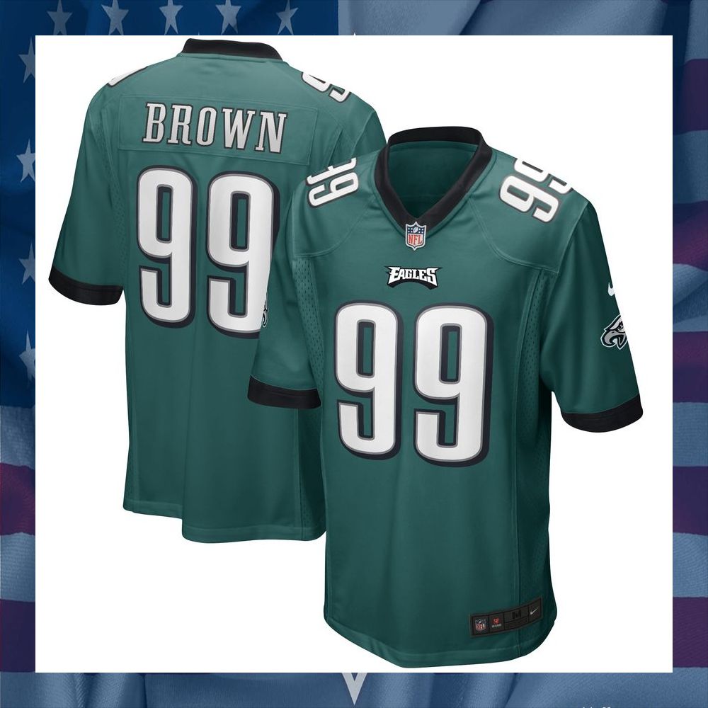 Jerome Brown Philadelphia Eagles Football Retired Midnight Green Football Jersey 8 Jerome Brown Philadelphia Eagles Football Retired Midnight Green Football Jersey word3