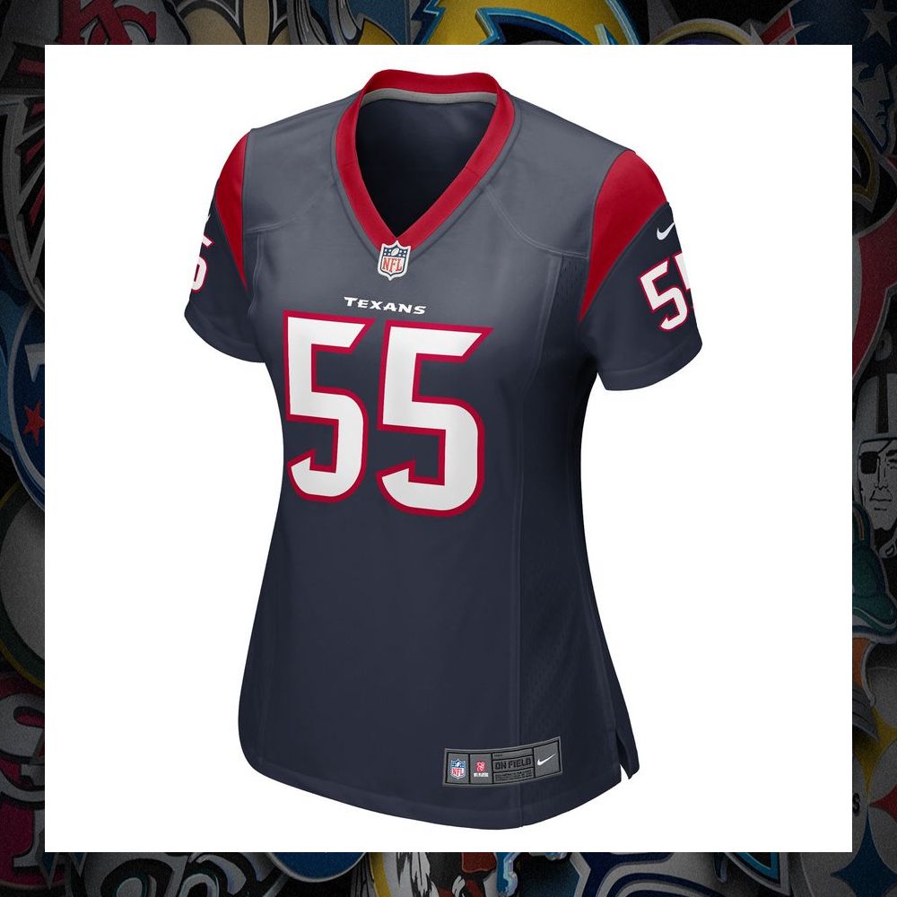 Jerry Hughes Houston Texans Navy Football Jersey 6 Jerry Hughes Houston Texans Navy Football Jersey word2