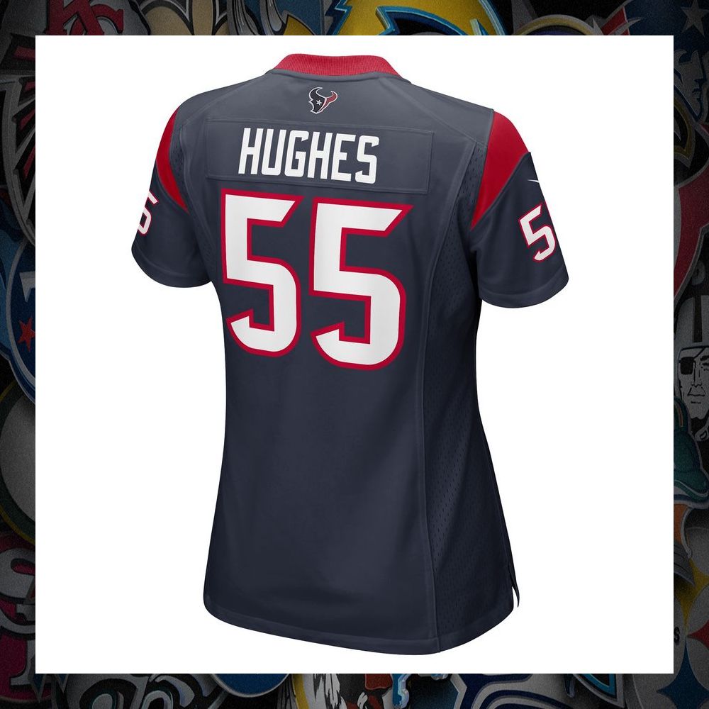 Jerry Hughes Houston Texans Navy Football Jersey 7 Jerry Hughes Houston Texans Navy Football Jersey word2