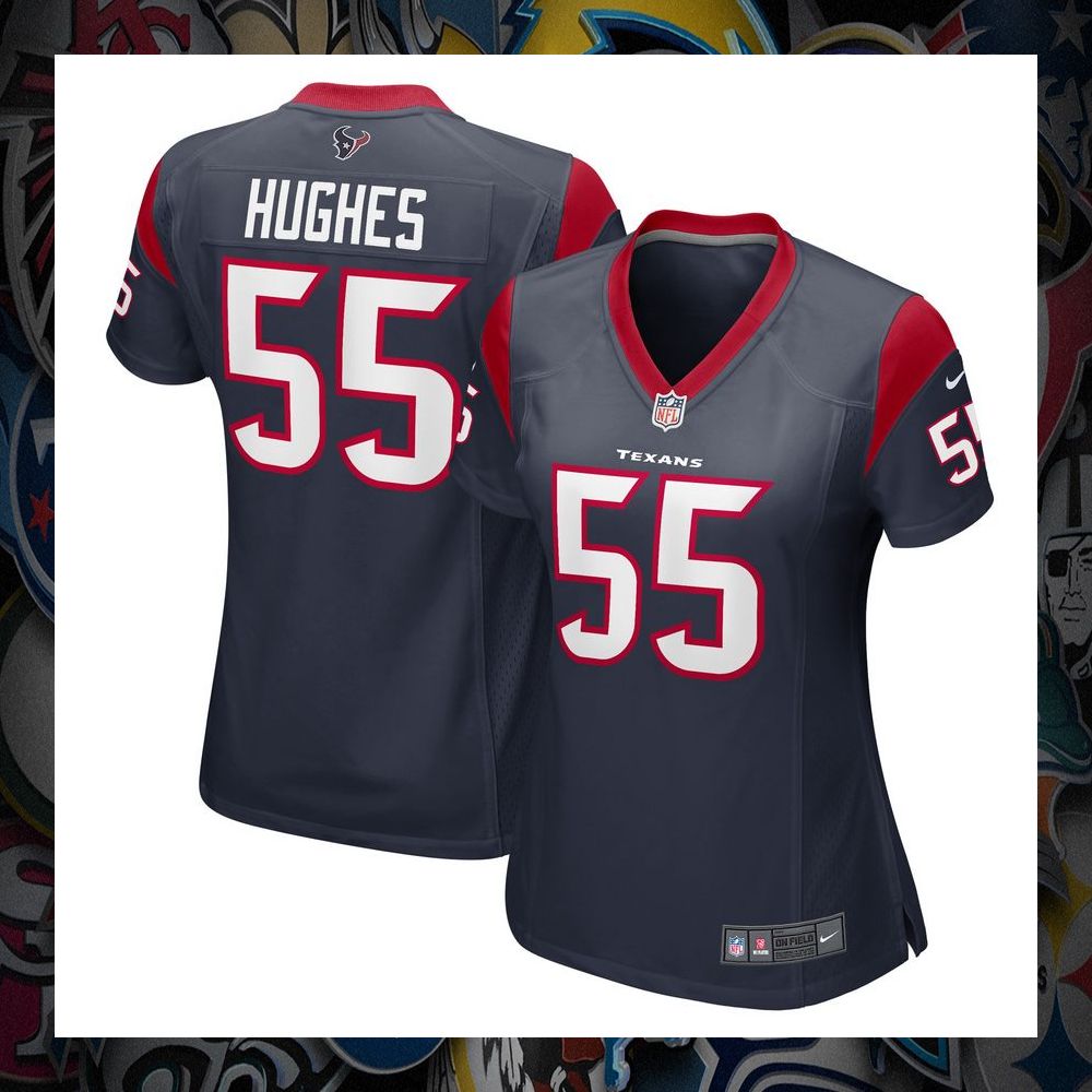 Jerry Hughes Houston Texans Navy Football Jersey 8 Jerry Hughes Houston Texans Navy Football Jersey word2