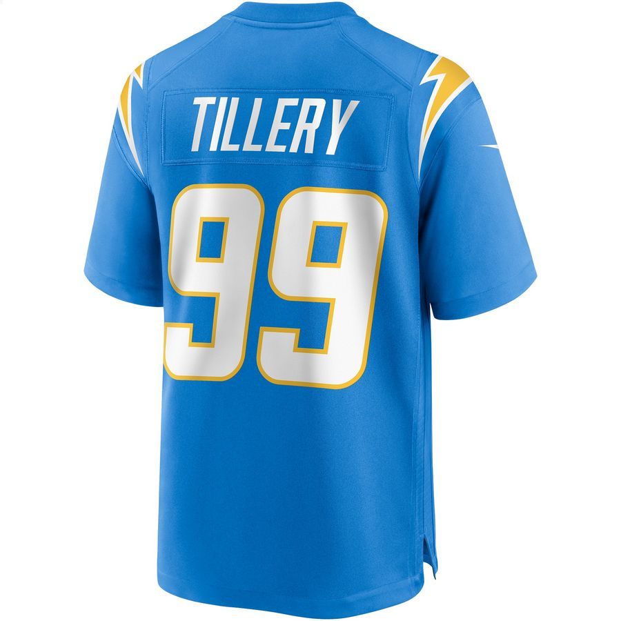 Jerry Tillery Los Angeles Chargers Powder Blue Football Jersey 3 Jerry Tillery Los Angeles Chargers Powder Blue Football Jersey word1
