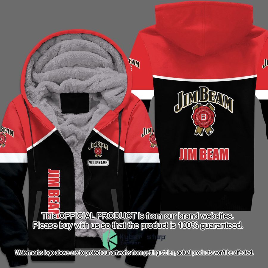 Jim Beam Custom Fleece Hoodie word3