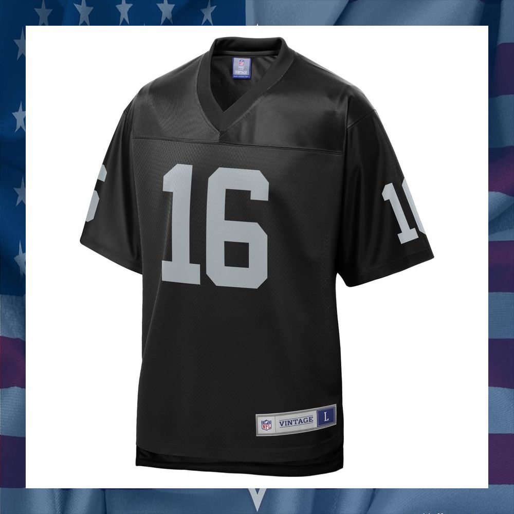 Jim Plunkett Las Vegas Raiders NFL Pro Line Retired Team Black Football Jersey 6 Jim Plunkett Las Vegas Raiders NFL Pro Line Retired Team Black Football Jersey word1