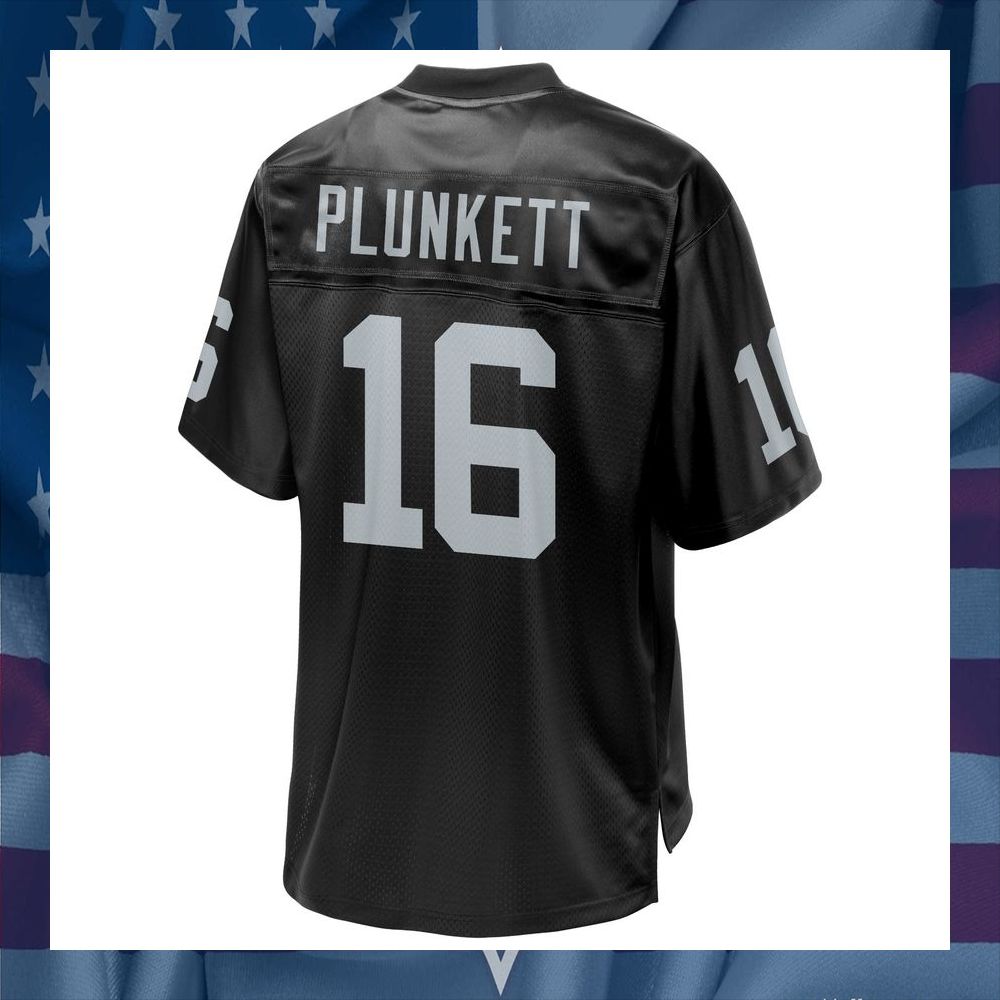 Jim Plunkett Las Vegas Raiders NFL Pro Line Retired Team Black Football Jersey 7 Jim Plunkett Las Vegas Raiders NFL Pro Line Retired Team Black Football Jersey word1