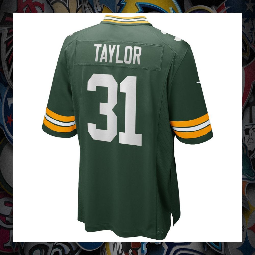 Jim Taylor Green Bay Packers Retired Green Football Jersey 7 Jim Taylor Green Bay Packers Retired Green Football Jersey word1