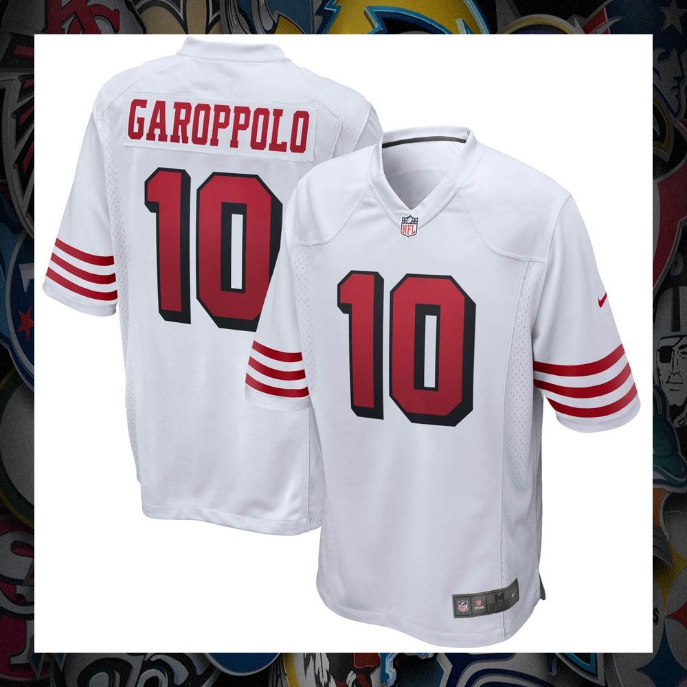 Jimmy Garoppolo San Francisco 49ers Alternate White Football Jersey 8 Jimmy Garoppolo San Francisco 49ers Alternate White Football Jersey word1