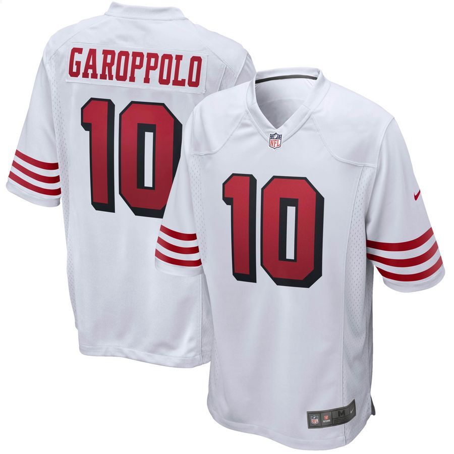 Jimmy Garoppolo San Francisco 49ers Alternate White Football Jersey 4 Jimmy Garoppolo San Francisco 49ers Alternate White Football Jersey word1