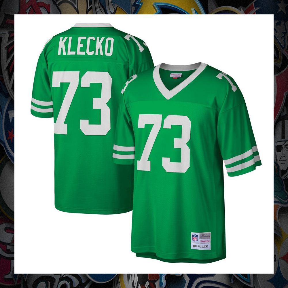 Joe Klecko New York Jets Mitchell & Ness Legacy Replica Kelly Green Football Jersey 8 Joe Klecko New York Jets Mitchell & Ness Legacy Replica Kelly Green Football Jersey word2