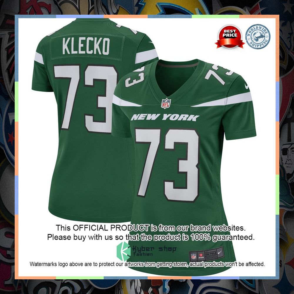 Joe Klecko New York Jets Gotham Green Football Jersey 5 Joe Klecko New York Jets Gotham Green Football Jersey word1