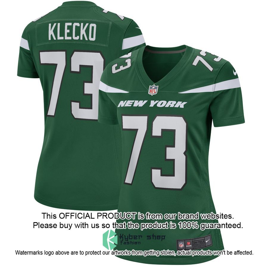 Joe Klecko New York Jets Gotham Green Football Jersey 4 Joe Klecko New York Jets Gotham Green Football Jersey word1