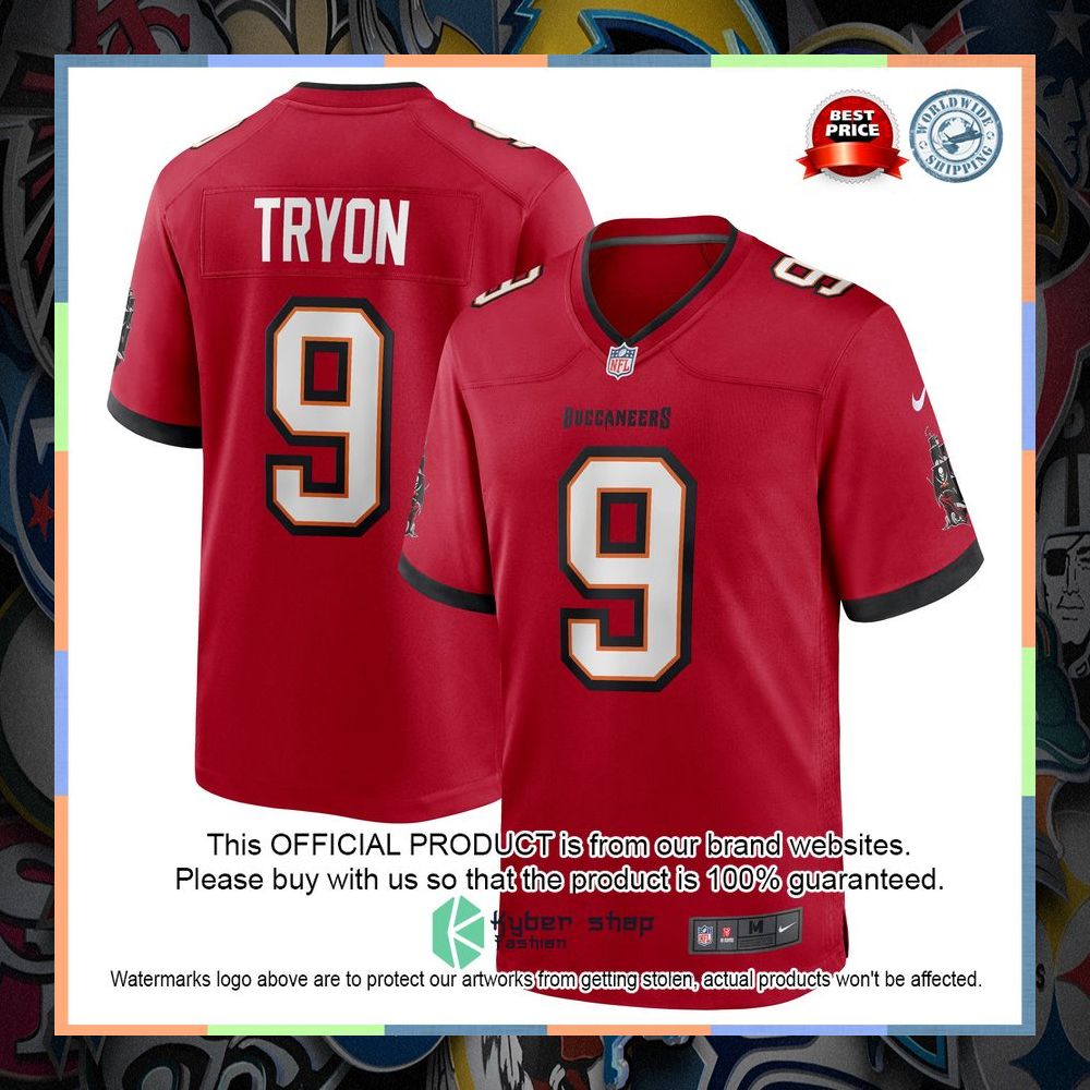 Joe Tryon Tampa Bay Buccaneers 2021 NFL Draft First Round Pick No. 32 Red Football Jersey 8 Joe Tryon Tampa Bay Buccaneers 2021 NFL Draft First Round Pick No. 32 Red Football Jersey word3