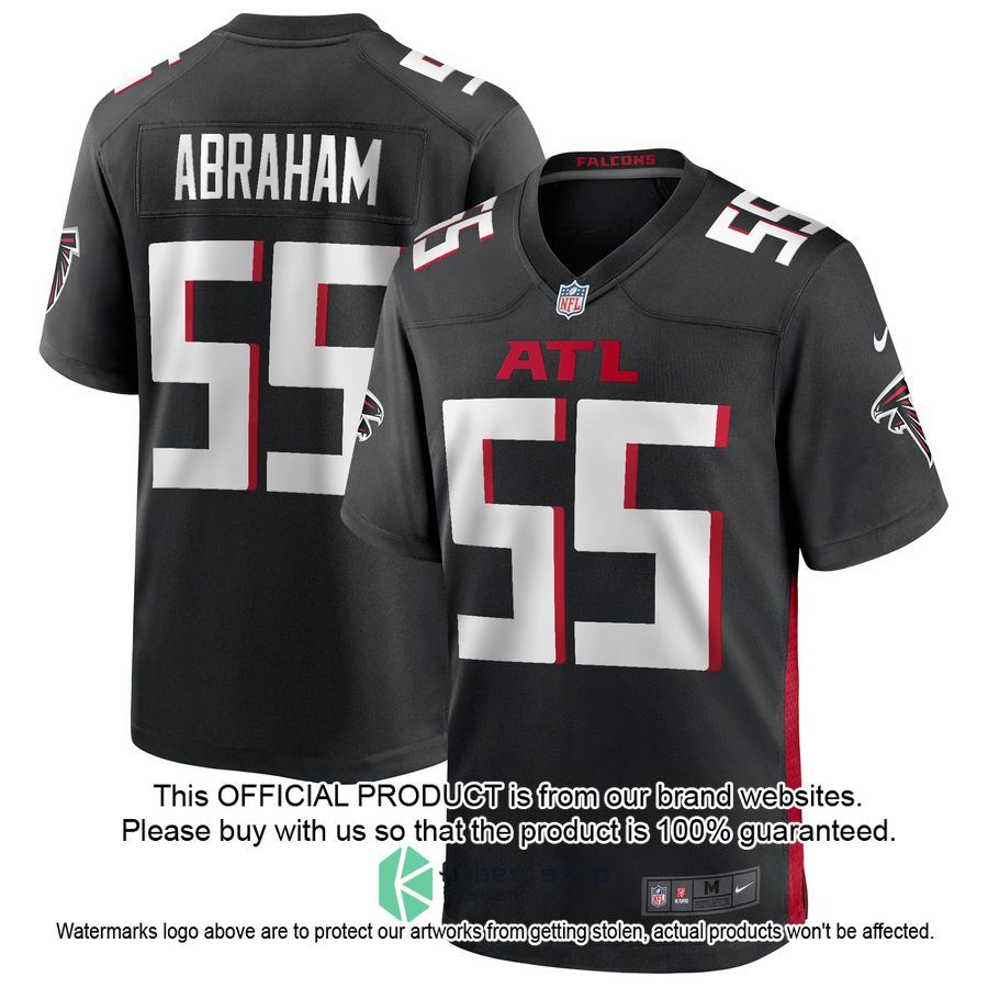 John Abraham Atlanta Falcons Football Retired Black Football Jersey 4 John Abraham Atlanta Falcons Football Retired Black Football Jersey word2