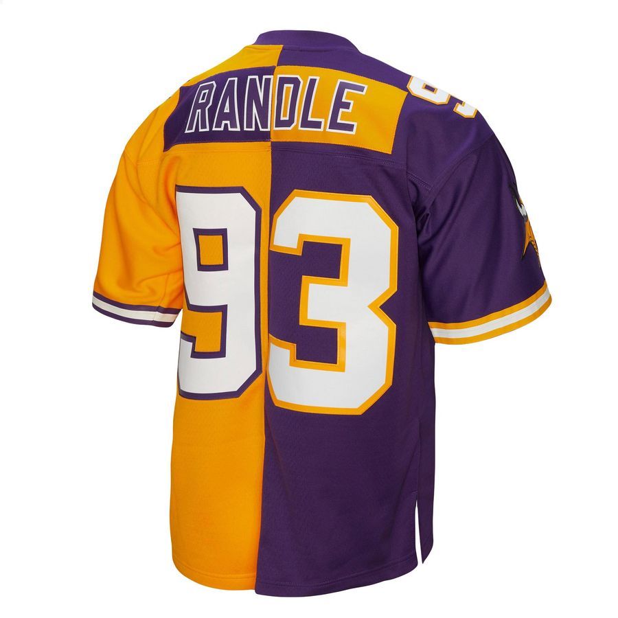 John Randle Minnesota Vikings Mitchell & Ness 1998 Split Legacy Replica Purple Gold Football Jersey 3 John Randle Minnesota Vikings Mitchell & Ness 1998 Split Legacy Replica Purple Gold Football Jersey word2