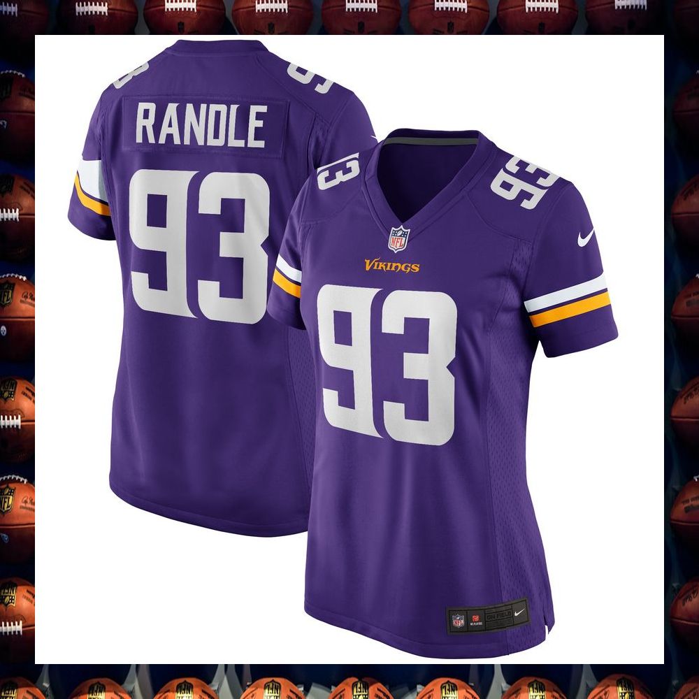 John Randle Minnesota Vikings Women's Football Retired Purple Football Jersey 4 John Randle Minnesota Vikings Women's Football Retired Purple Football Jersey word2