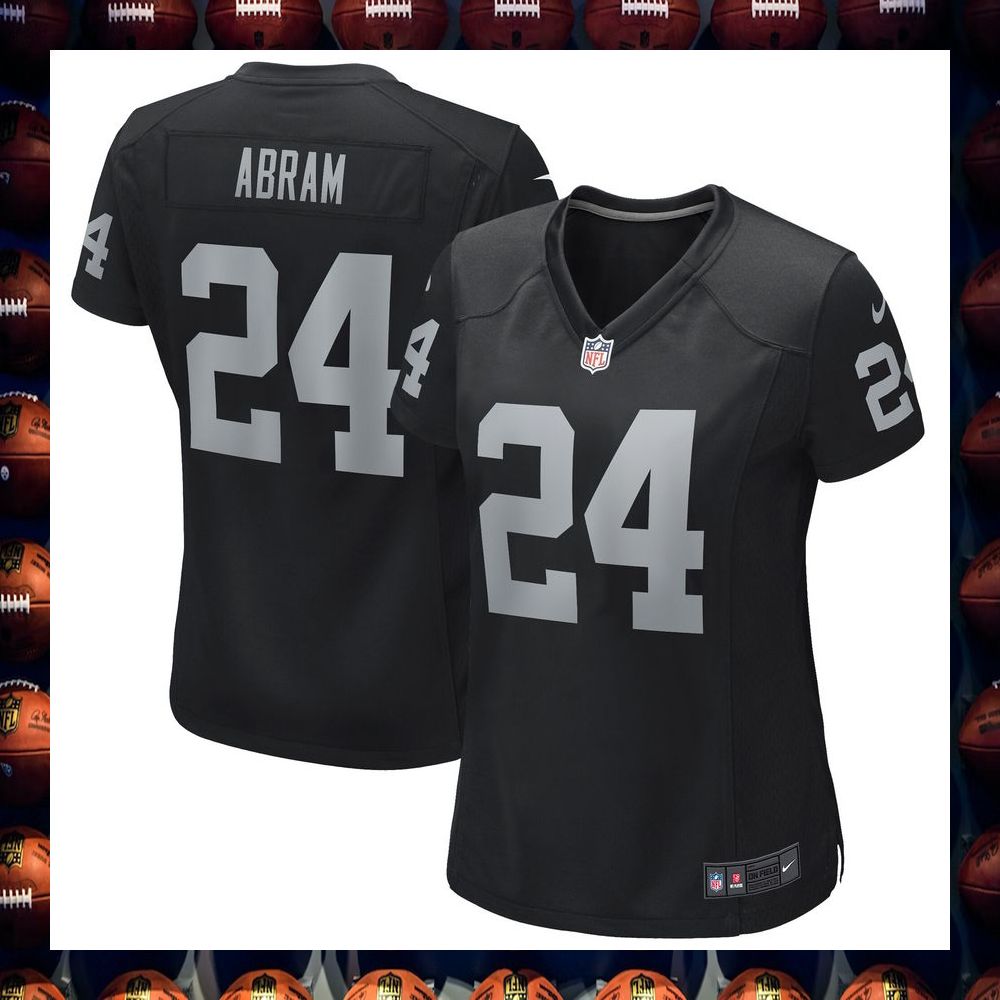 Johnathan Abram Las Vegas Raiders Women's Black Football Jersey