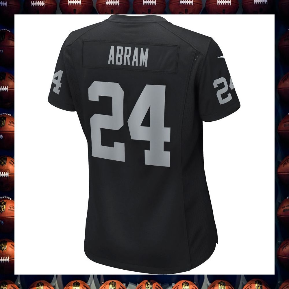 Johnathan Abram Las Vegas Raiders Women's Black Football Jersey 3 Johnathan Abram Las Vegas Raiders Women's Black Football Jersey word2