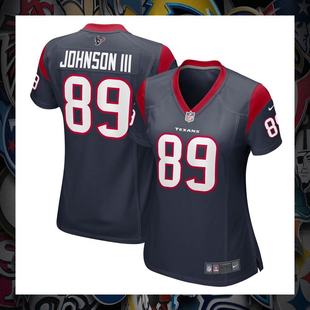 Johnny Johnson III Houston Texans Navy Football Jersey 8 Johnny Johnson III Houston Texans Navy Football Jersey word2