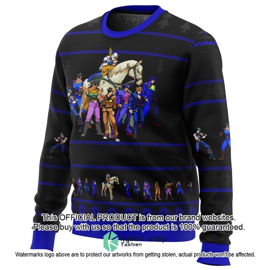 Jojo's Bizzare Adventure Generations Ugly Christmas Sweater 3 Jojo's Bizzare Adventure Generations Ugly Christmas Sweater word1