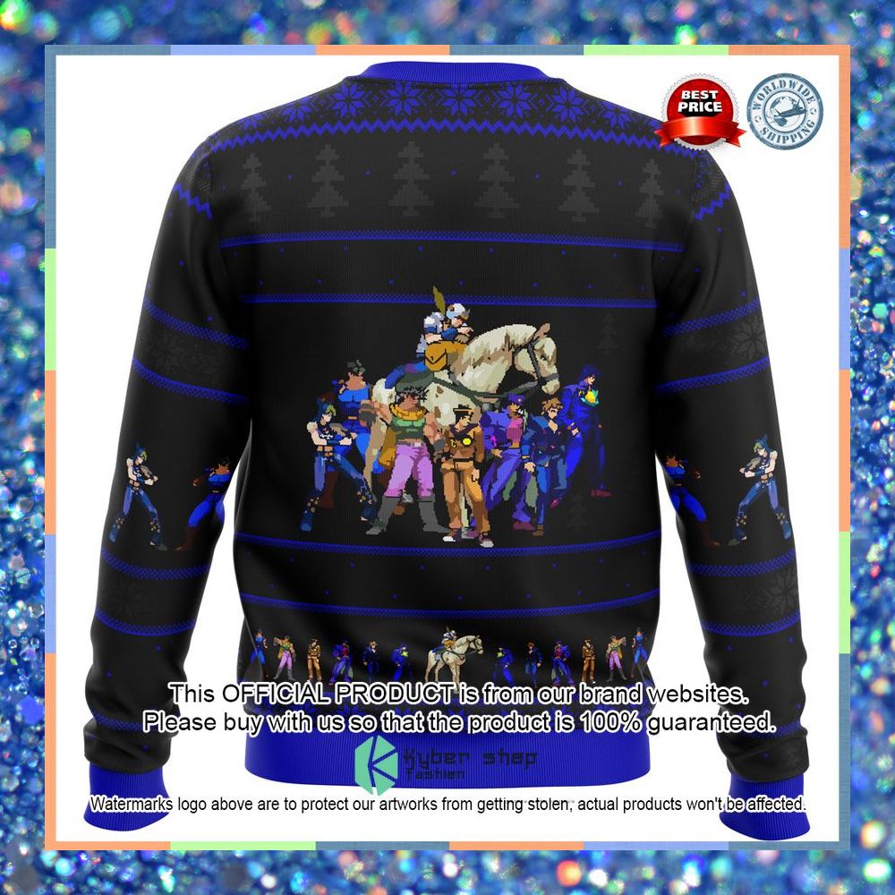 Jojo's Bizzare Adventure Generations Ugly Christmas Sweater 15 Jojo's Bizzare Adventure Generations Ugly Christmas Sweater word1