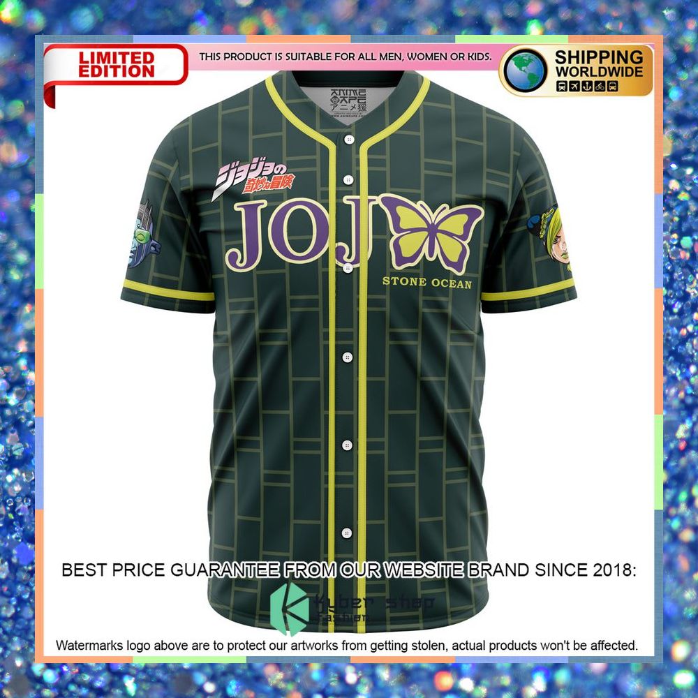 Jolyne Cujoh Stone Ocean Jojos Bizarre Adventure Baseball Jersey 4 Jolyne Cujoh Stone Ocean Jojos Bizarre Adventure Baseball Jersey word3