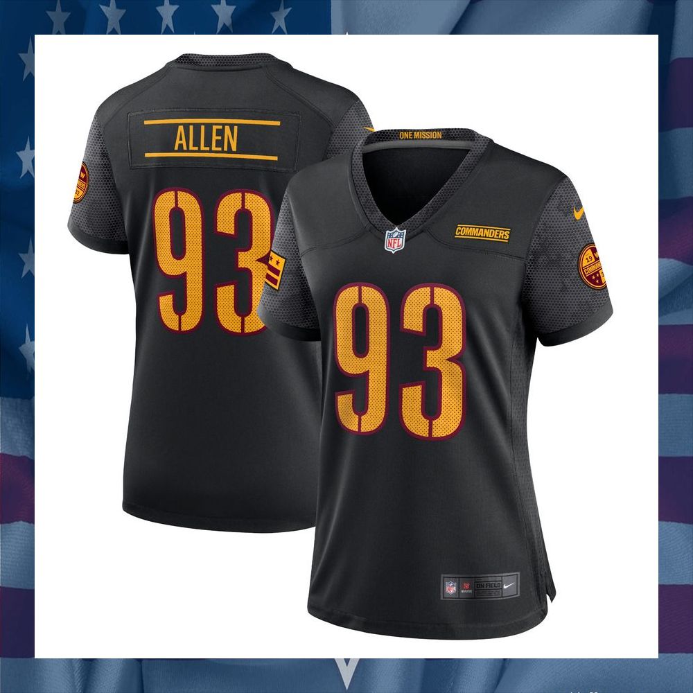 Jonathan Allen Washington Commanders Women's Alternate Black Football Jersey 5 Jonathan Allen Washington Commanders Women's Alternate Black Football Jersey word3