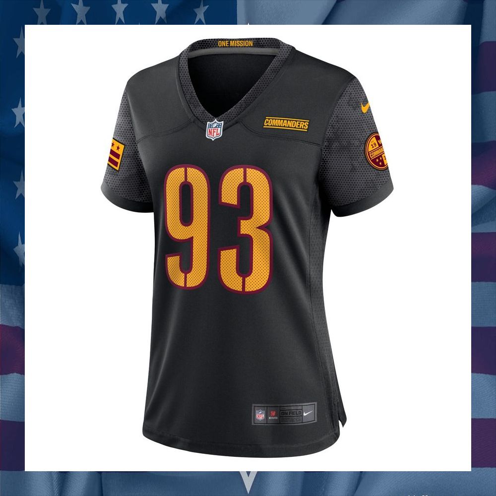 Jonathan Allen Washington Commanders Women's Alternate Black Football Jersey 6 Jonathan Allen Washington Commanders Women's Alternate Black Football Jersey word3