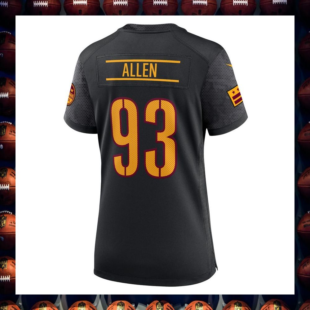 Jonathan Allen Washington Commanders Women's Alternate Black Football Jersey 3 Jonathan Allen Washington Commanders Women's Alternate Black Football Jersey word3