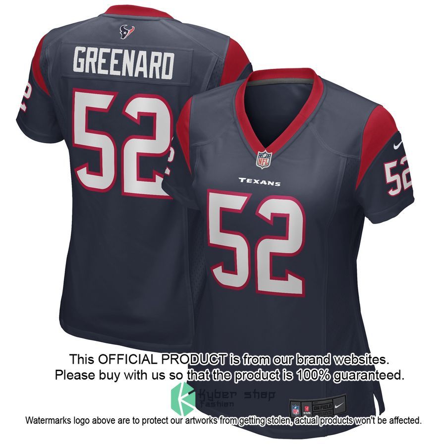 Jonathan Greenard Houston Texans Women's Navy Football Jersey