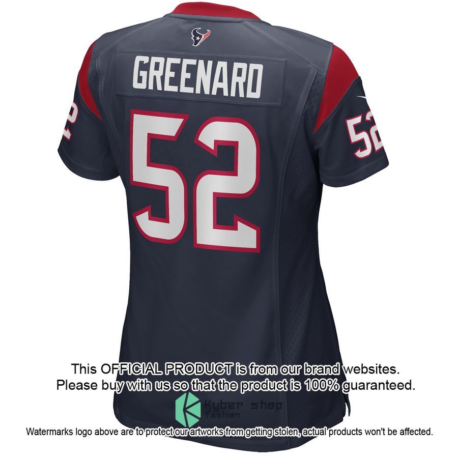 Jonathan Greenard Houston Texans Women's Navy Football Jersey 3 Jonathan Greenard Houston Texans Women's Navy Football Jersey word3
