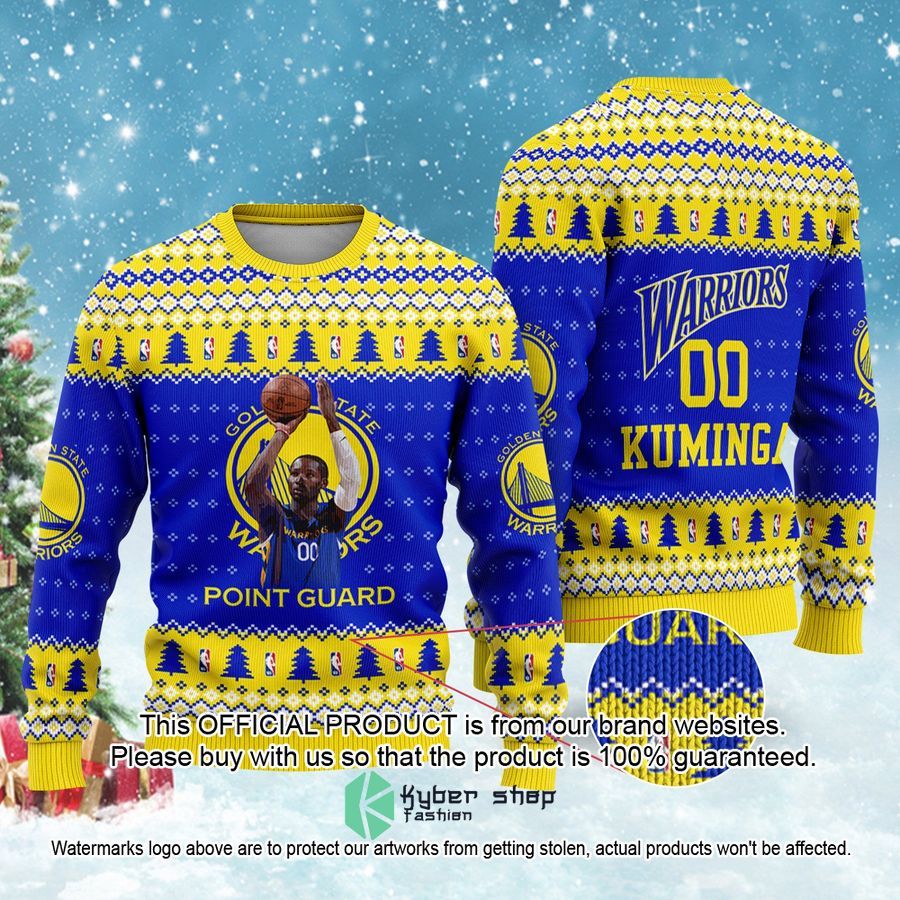 Jonathan Kuminga Golden States Warriors NBA Christmas Sweater