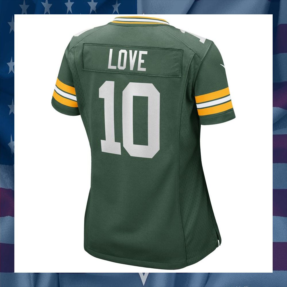 Jordan Love Green Bay Packers Women's Green Football Jersey 7 Jordan Love Green Bay Packers Women's Green Football Jersey word3