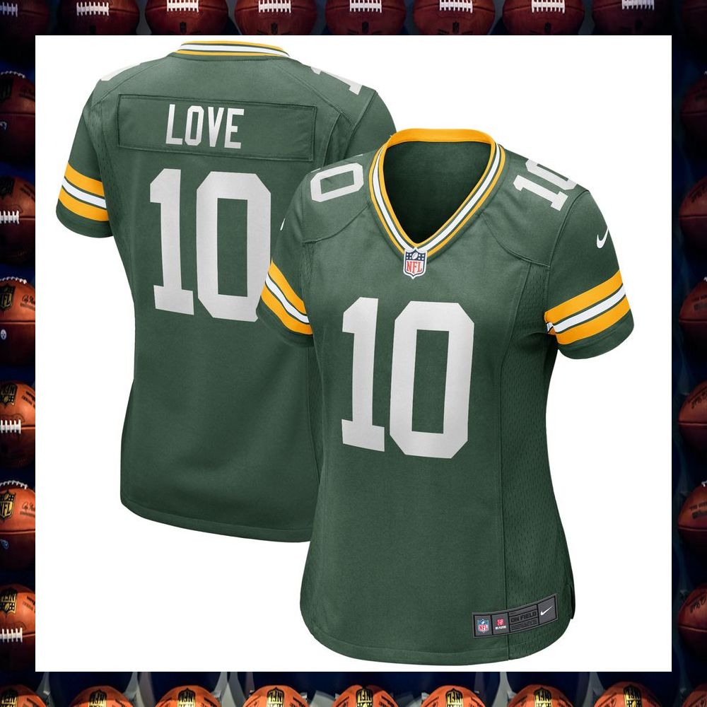 Jordan Love Green Bay Packers Women's Green Football Jersey 4 Jordan Love Green Bay Packers Women's Green Football Jersey word3