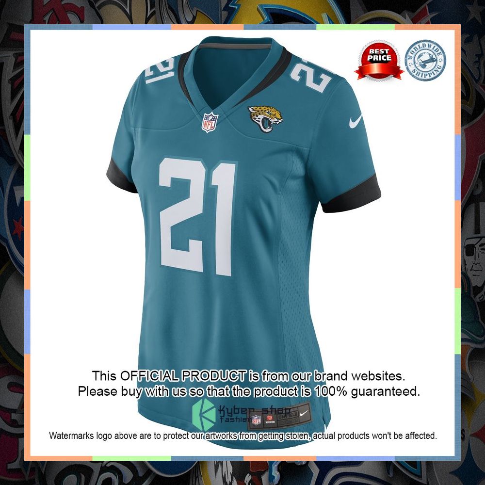 Josh Thompson Jacksonville Jaguars Women's Teal Football Jersey 6 Josh Thompson Jacksonville Jaguars Women's Teal Football Jersey word2