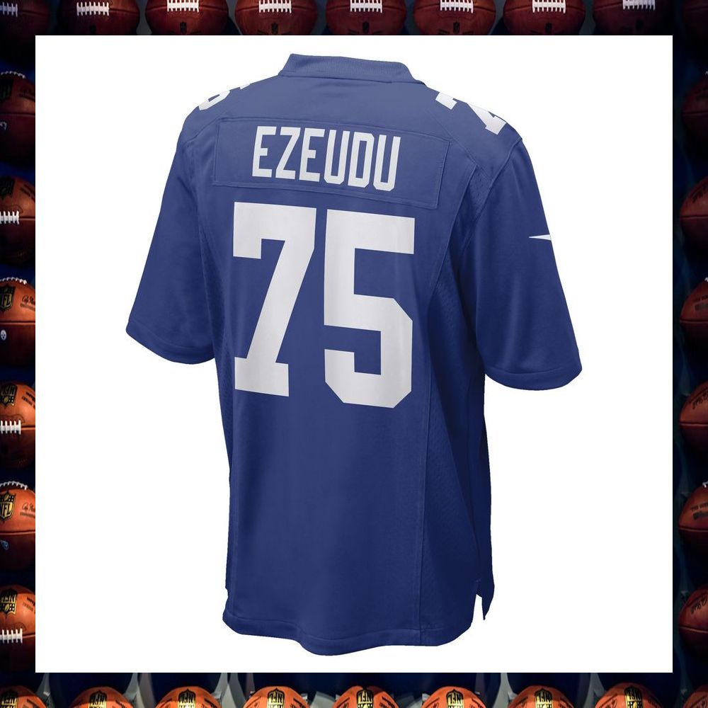 Joshua Ezeudu New York Giants Royal Football Jersey 3 Joshua Ezeudu New York Giants Royal Football Jersey word1