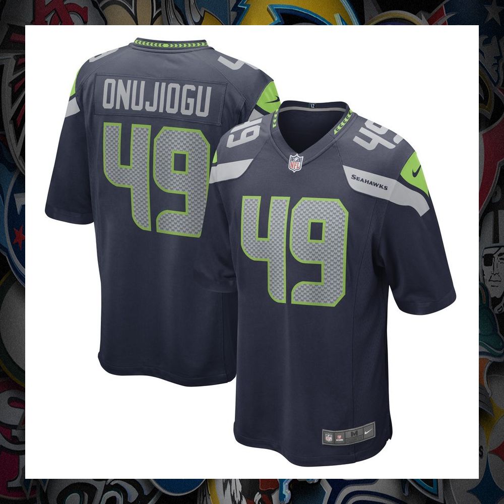 Joshua Onujiogu Seattle Seahawks College Navy Football Jersey 8 Joshua Onujiogu Seattle Seahawks College Navy Football Jersey word2