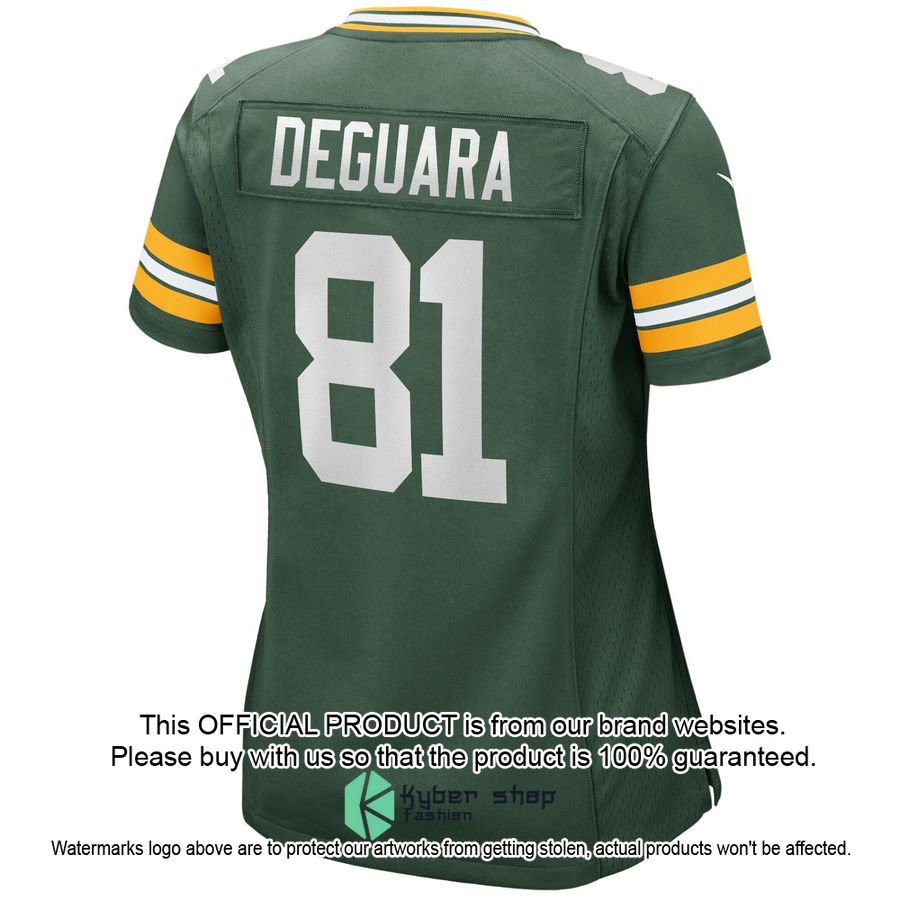 Josiah Deguara Green Bay Packers Women's Green Football Jersey 3 Josiah Deguara Green Bay Packers Women's Green Football Jersey word3