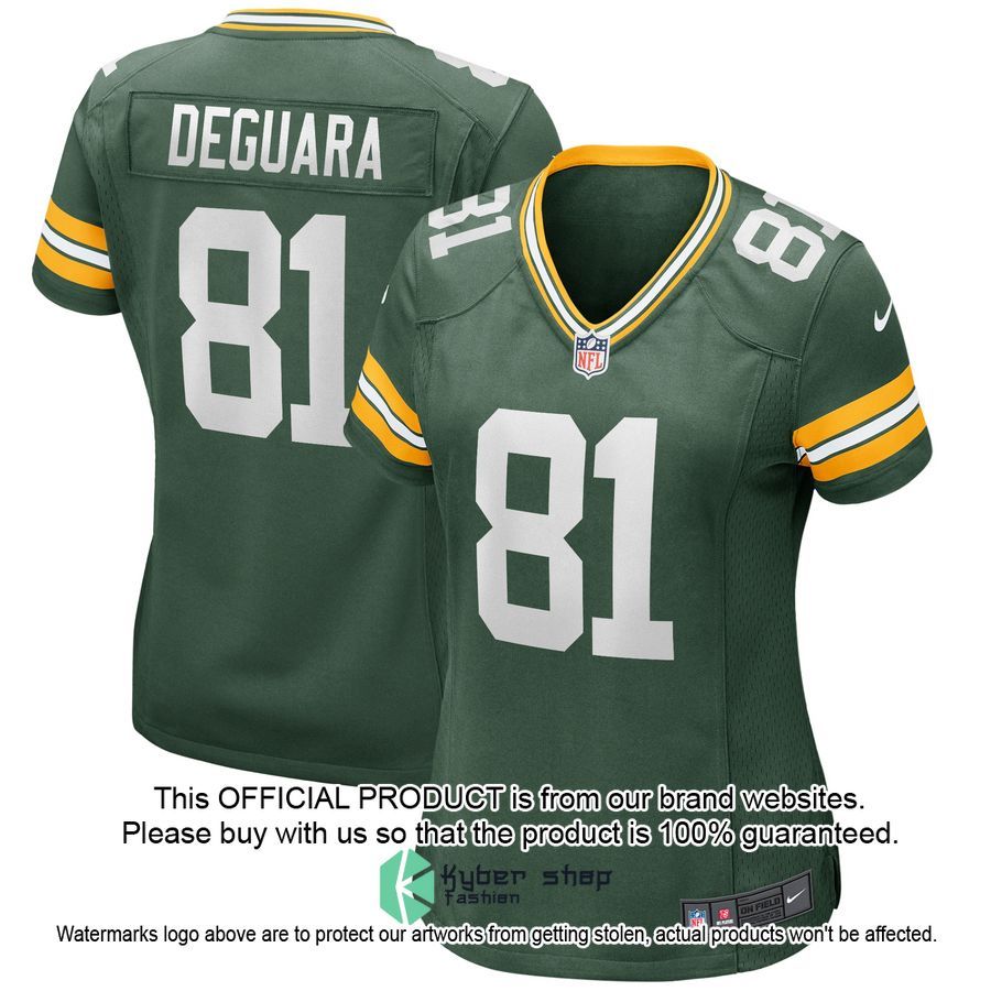Josiah Deguara Green Bay Packers Women's Green Football Jersey 4 Josiah Deguara Green Bay Packers Women's Green Football Jersey word3