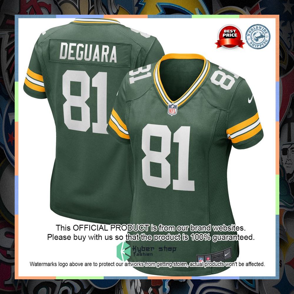 Josiah Deguara Green Bay Packers Women's Green Football Jersey 8 Josiah Deguara Green Bay Packers Women's Green Football Jersey word3