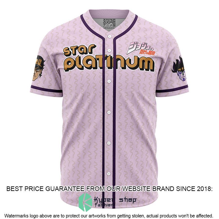Jotaro Kujo Star Platinum Jojos Bizarre Adventure Baseball Jersey