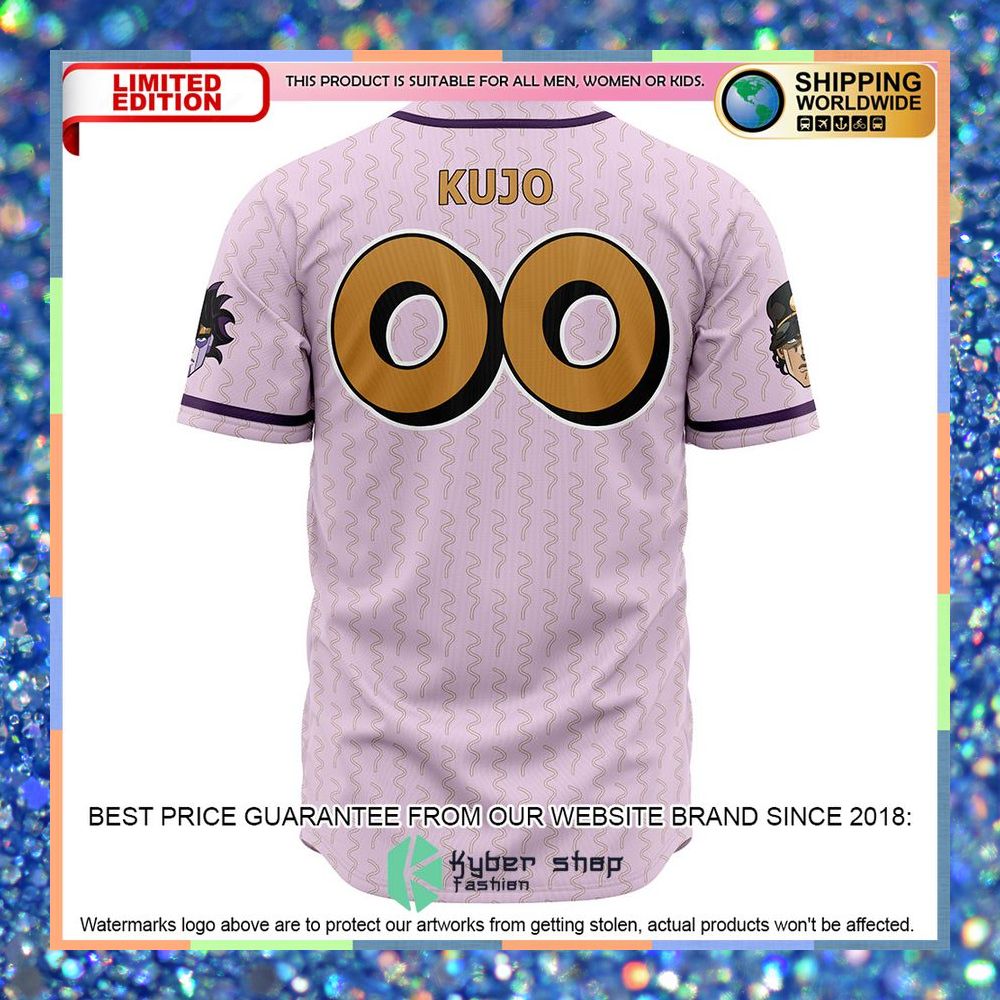 Jotaro Kujo Star Platinum Jojos Bizarre Adventure Baseball Jersey 6 Jotaro Kujo Star Platinum Jojos Bizarre Adventure Baseball Jersey word3