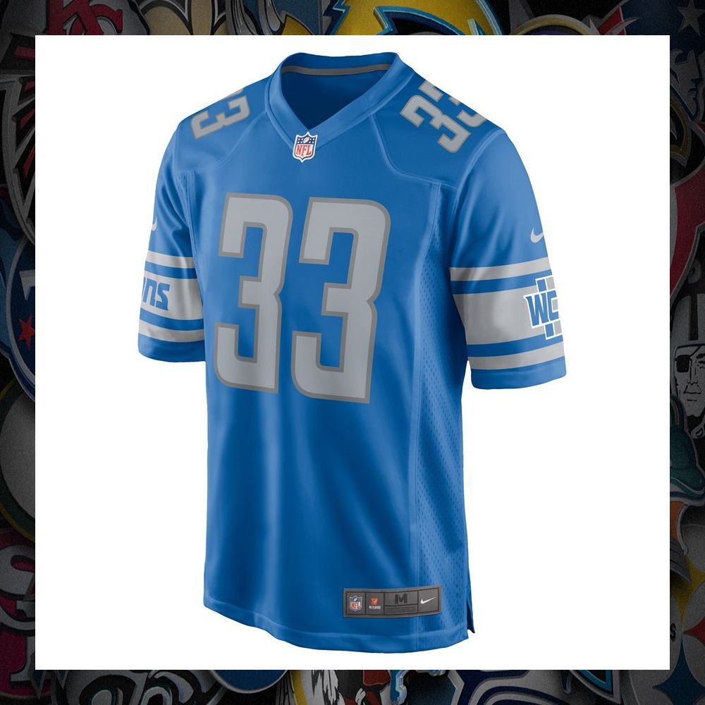 JuJu Hughes Detroit Lions Blue Football Jersey 6 JuJu Hughes Detroit Lions Blue Football Jersey word3