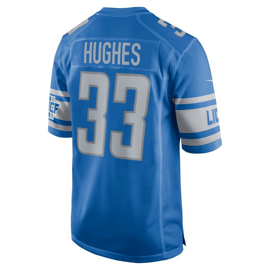 JuJu Hughes Detroit Lions Blue Football Jersey 3 JuJu Hughes Detroit Lions Blue Football Jersey word3
