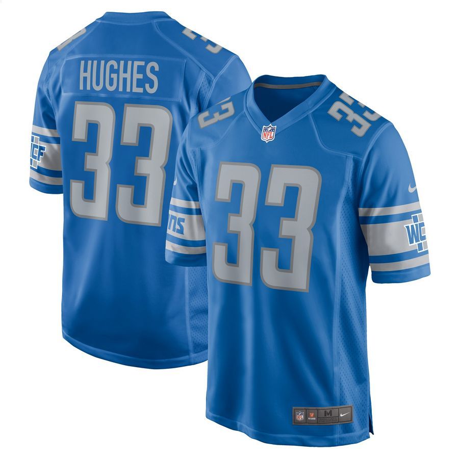 JuJu Hughes Detroit Lions Blue Football Jersey 4 JuJu Hughes Detroit Lions Blue Football Jersey word3