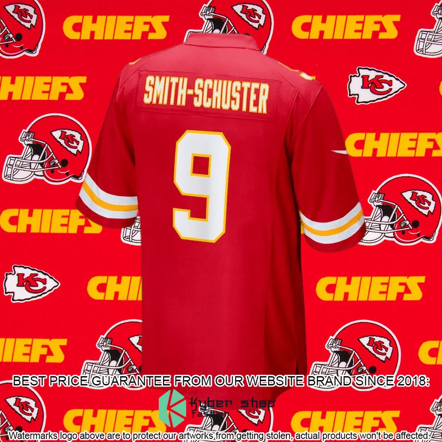 JuJu Smith-Schuster Kansas City Chiefs Player Red Football Jersey 3 JuJu Smith-Schuster Kansas City Chiefs Player Red Football Jersey word1