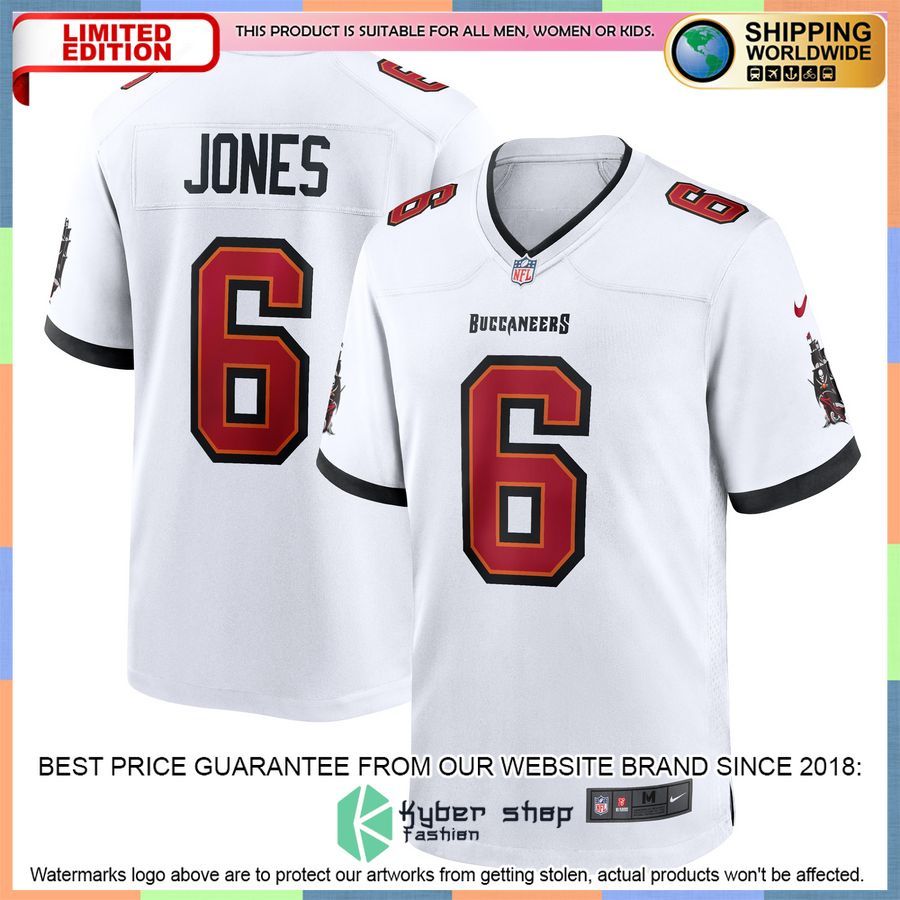 Julio Jones Tampa Bay Buccaneers White Football Jersey