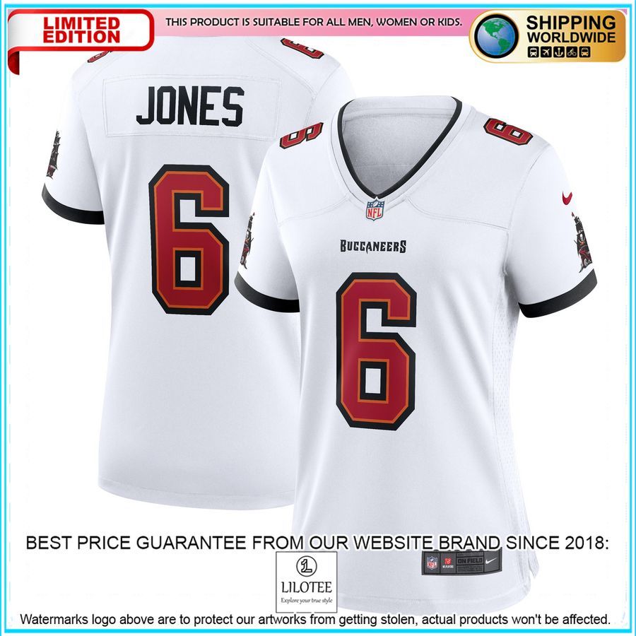 Julio Jones Tampa Bay Buccaneers Women's White Football Jersey