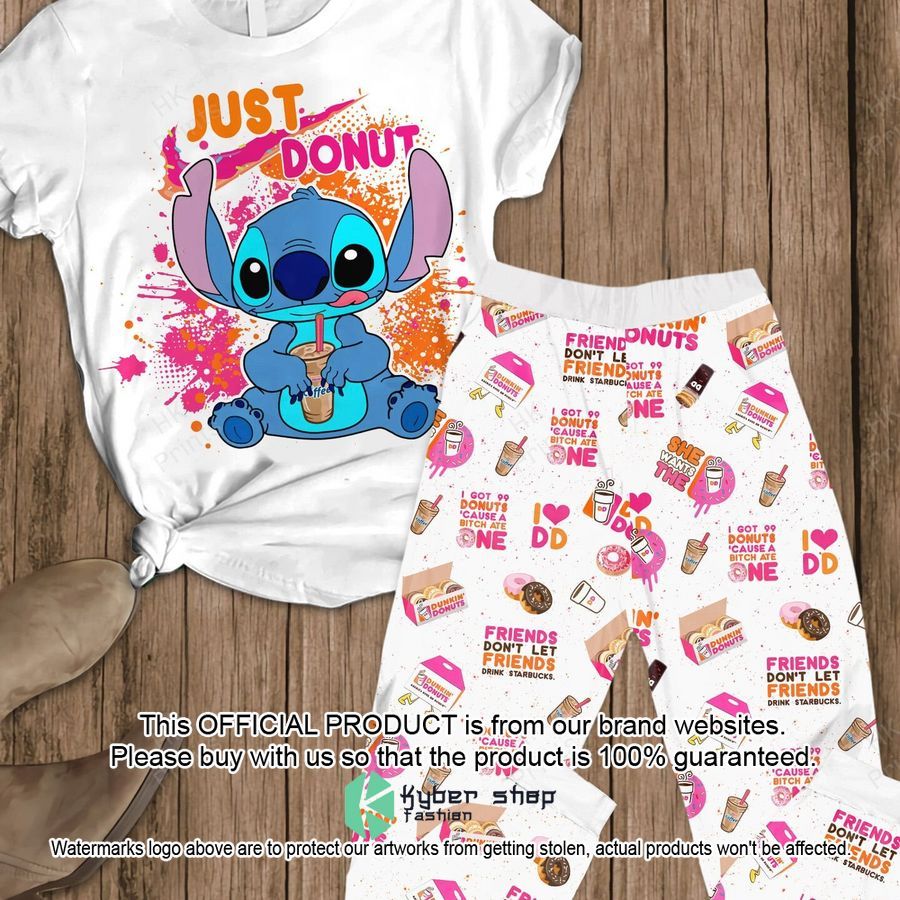 Just Donut Stitch Donkin Donut Pajamas Set