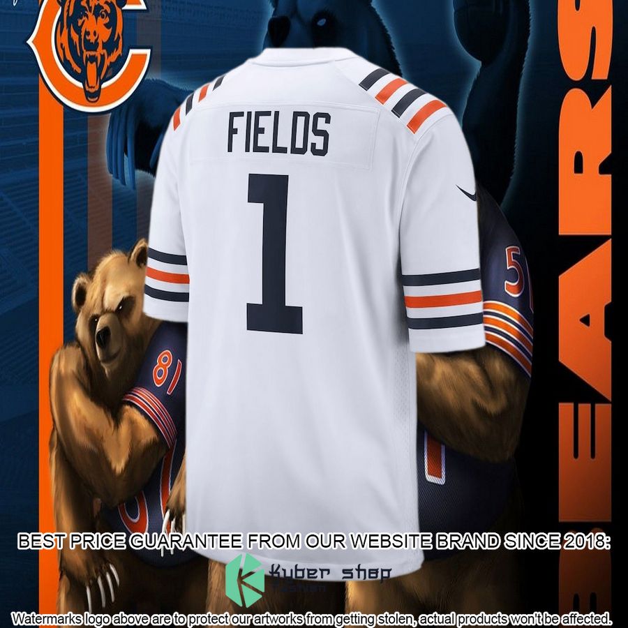 Justin Fields Chicago Bears 2021 NFL Draft First Round Pick Alternate Classic White Football Jersey 35 Justin Fields Chicago Bears 2021 NFL Draft First Round Pick Alternate Classic White Football Jersey word1
